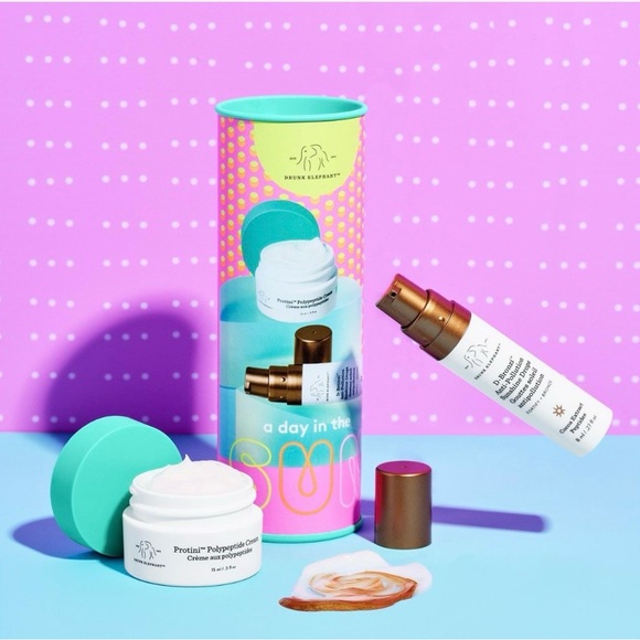 Drunk Elephant Pink and Green Skincare Packaging - Picture 2 of 8